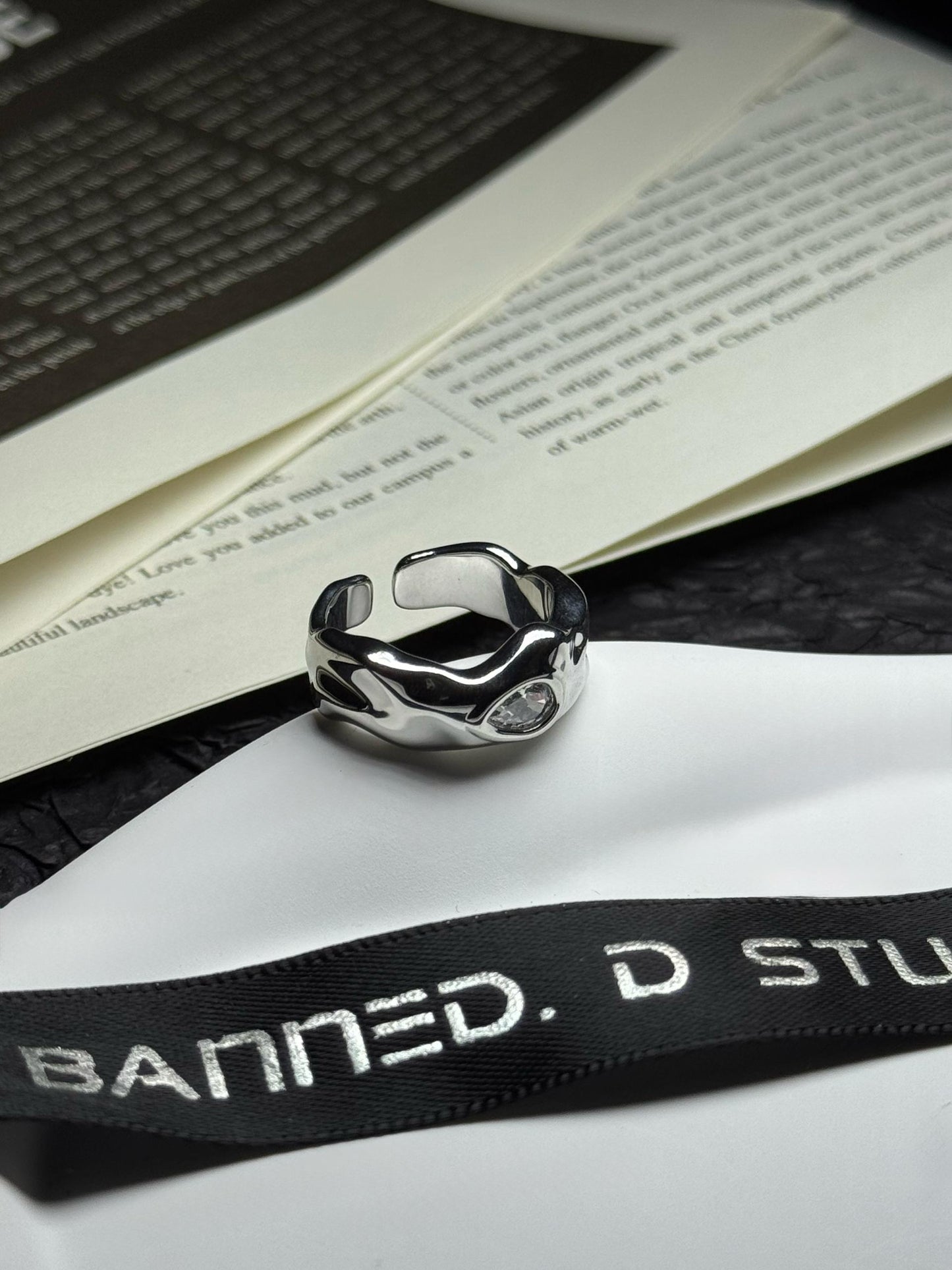 Minimalist Single Diamond Ring