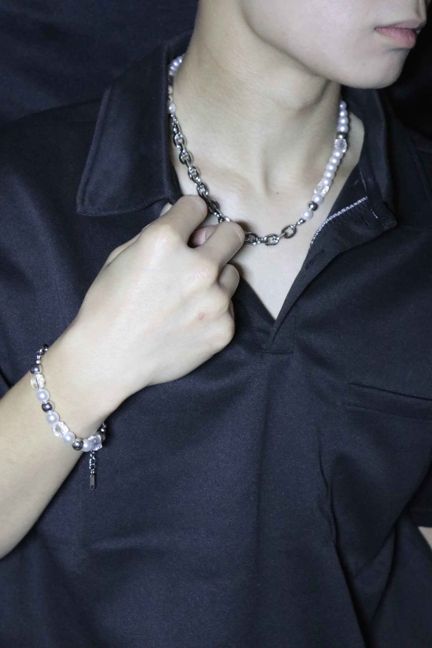 Cube Marble Necklace
