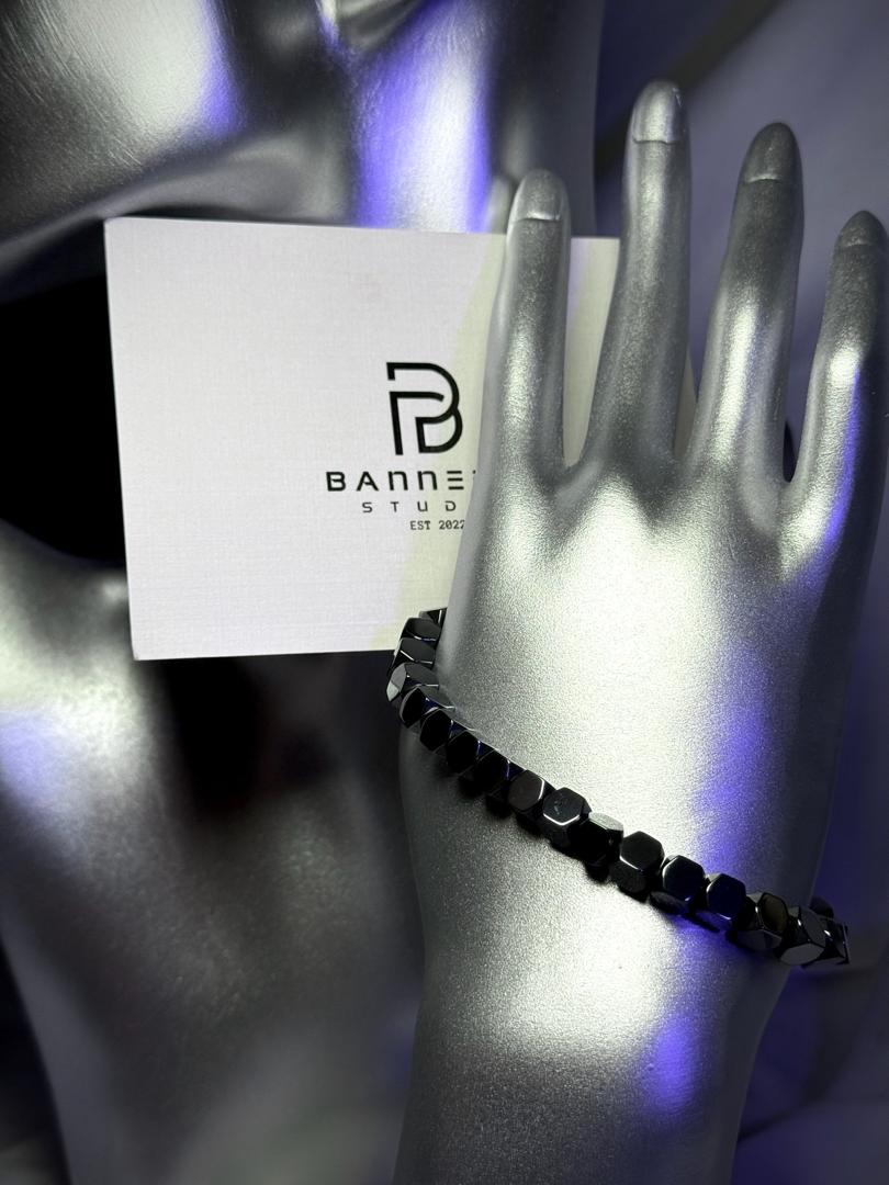 Hematite Beads Cut Style Bracelet