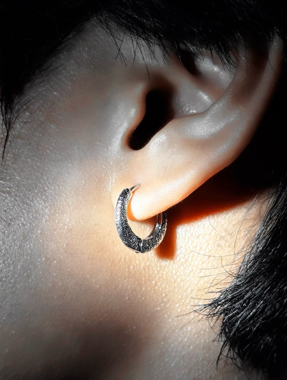Oval Vintage Frosted Earrings