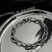 Retro O Flat Chain Bracelet