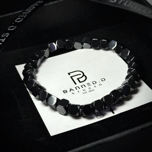 Hematite Beads Cut Style Bracelet