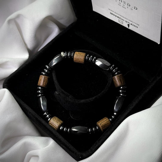 Retro Wood Stone Beads Style Bracelet