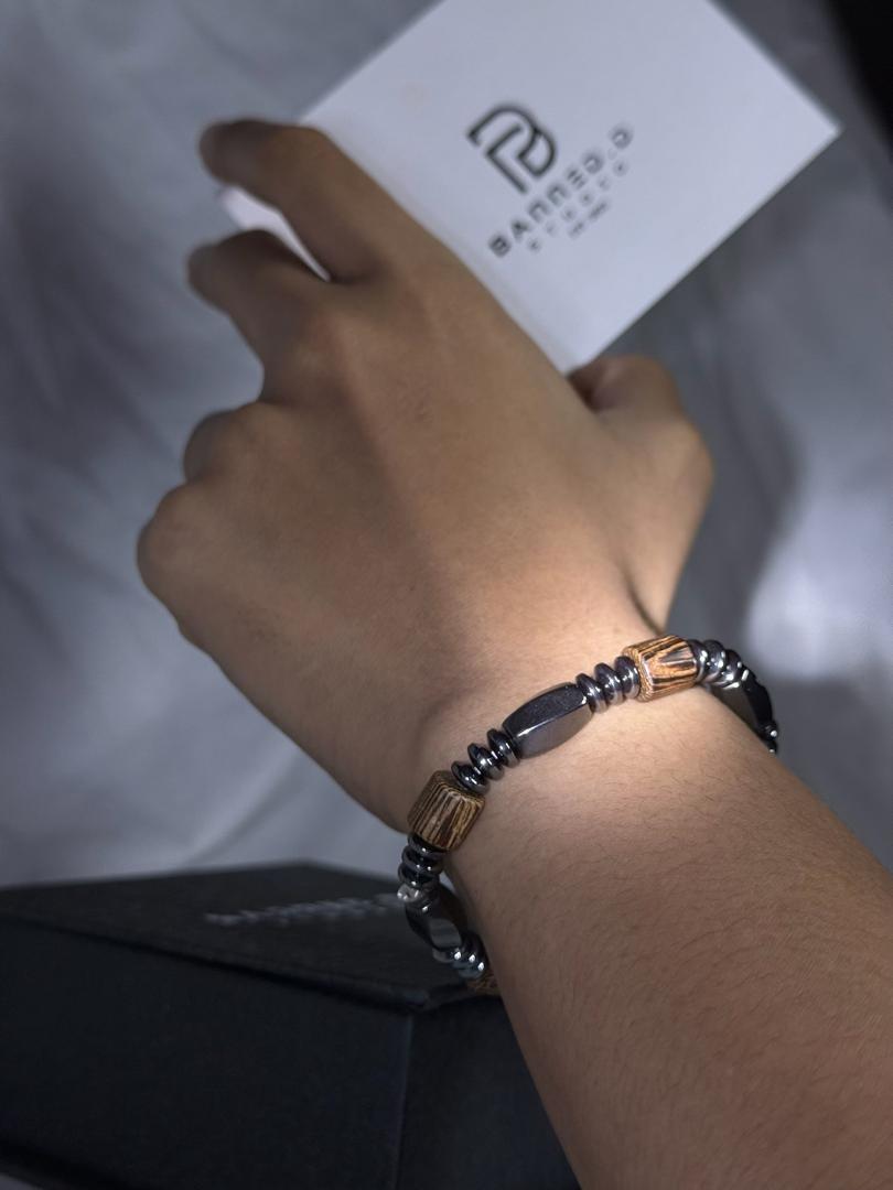 Retro Wood Stone Beads Style Bracelet