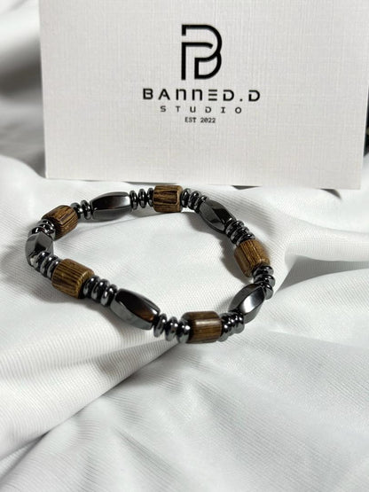 Retro Wood Stone Beads Style Bracelet